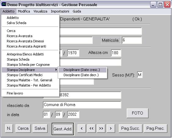 Stampa Disciplinare